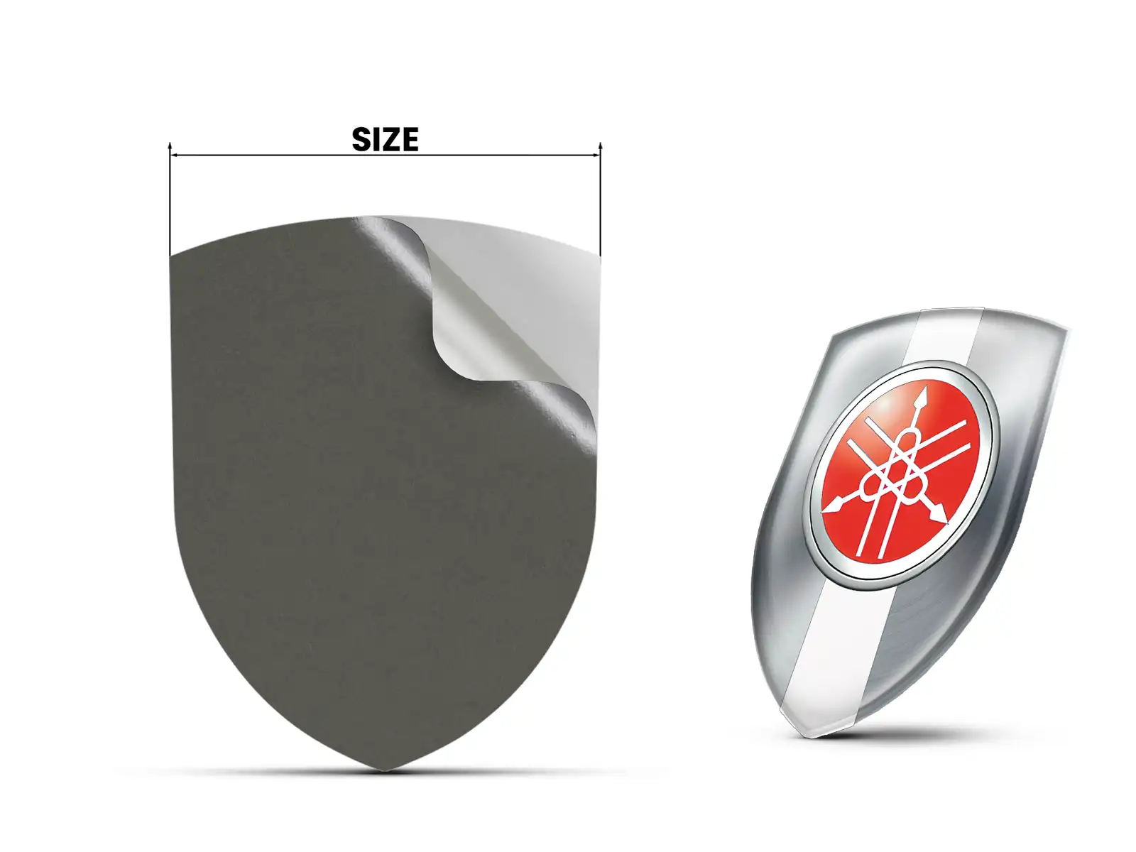 Yamaha Stickers Dôme Époxy Édition Luxe Badges Élégants
